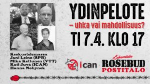 7.4.2026 Keskustelu ydinpelotteesta • Helsinki